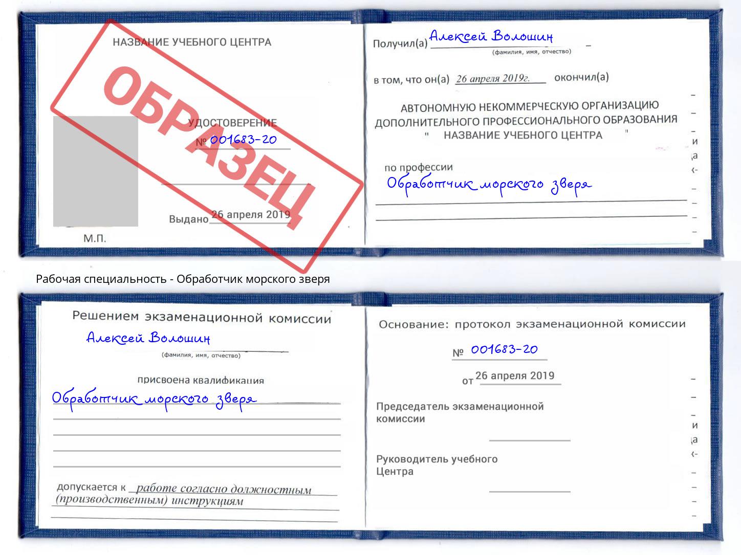 Обработчик морского зверя Арсеньев